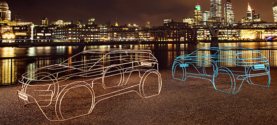 Range Rovers duiken op in Londen