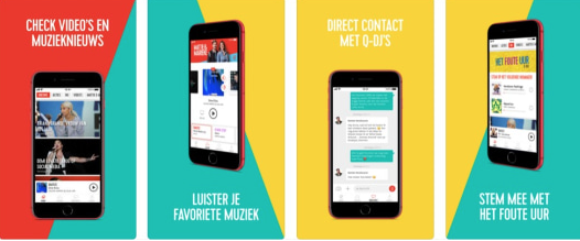 Een miljoen app-dowmloads voor Qmusic