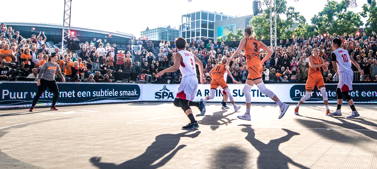 Spa steunt WK 3x3 Basketbal event op het Museumplein