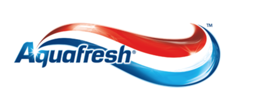 Aquafresh beplakt witte reclameborden NS