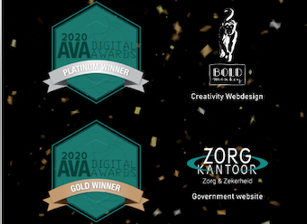 Redkiwi wint platinum en goud bij AVA Digital Awards 2020