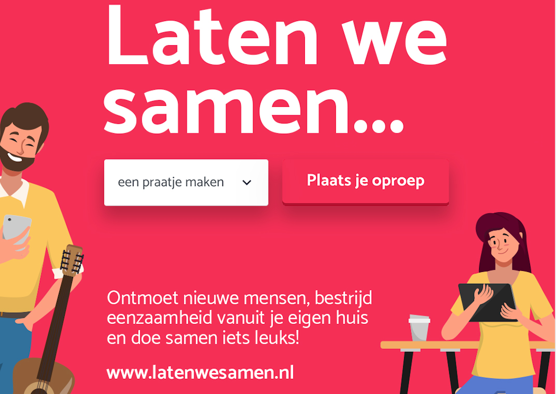 Samen tegen eenzaamheid: #latenwesamen