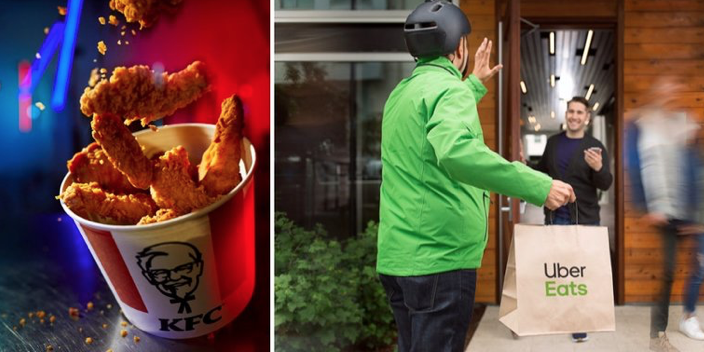 KFC gaat samenwerking aan met Uber Eats