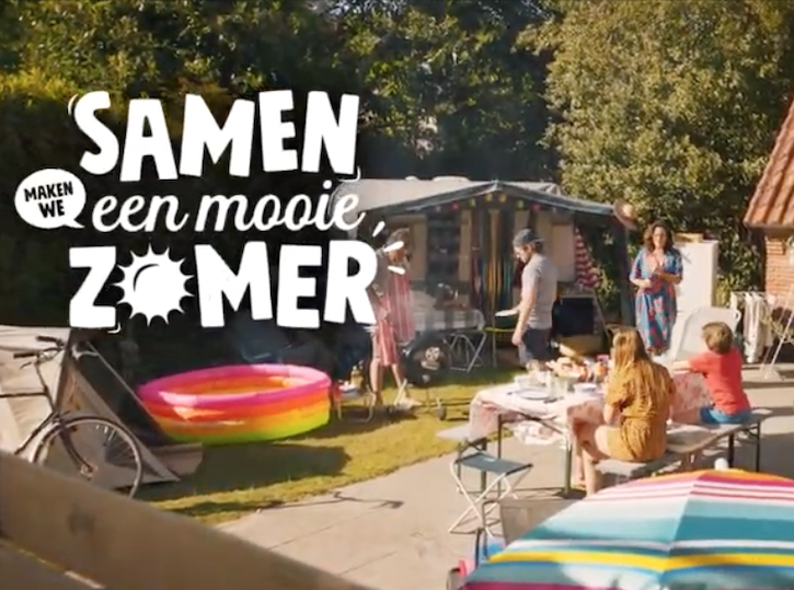 Jumbo familie viert deze zomer vakantie in eigen achtertuin